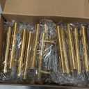 Haliwu 30 Pack Cabinet Handles Brass Gold Cabinet Pulls 2-1/2 Inch Hole Center Drawer Pulls Modern Bar Dresser Handles for Bathroom Kitchen Bedroom