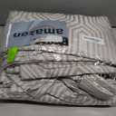 Mocha and Silvery 100% Blackout Curtains 84 Inch Length 2 Panels, Jacquard Thermal Insulated Noise Reducing Grommet Drapes for Bedroom Living Room, 2pcs, 52" W x 84" L