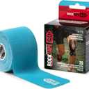 RockTape Go Extra-Sticky Adhesive Pre-Cut Kinesiology Tape (Blue)