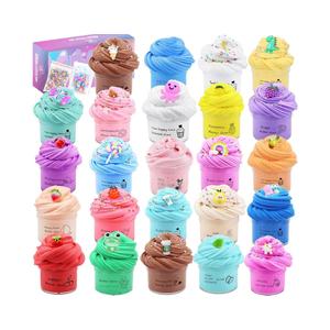 24 Pack Butter Slime Kit, Party Favor Supplies, Super Soft, Non-Sticky, Goody Bag Toy, Prize for Girl and Boys, Christmas Stocking Stuffers