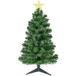 3FT Premium Hinged Artificial Holiday Small Mini Christmas Tree for Tabletop,Home, Office, Indoor and Outdoor Holiday Decoration,Easy Assembly Metal Hinges & Foldable Base