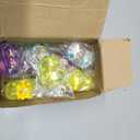 Halloscume 24 Pcs Bunny Squeeze Stress Balls Built-in Sequins Glitter Mental Health Month Basket Stuffers Slow Rising Fidget Bunny Balls Stress Relief for Easter Party Favor Birthday Rabbits Gift