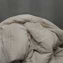 Bedsure Queen Comforter - Comforters Queen Size for All Season, Ultra-Soft Down Alternative & Prewashed Duvet Insert with 4 Tabs - Machine Washable, Linen, 88x88 Inches