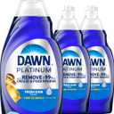Dawn Platinum Dish Soap, Dishwashing Liquid, Fresh Rain, 3X24OZ