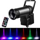 Pinspot Light 15W DMX, Czgor RGBW Disco Ball Lights with Remote Control / DMX512 / Sound Activated Pin Spotlight for Mirror Ball DJ Party Wedding Show