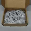 Pushglossy 100 Pcs Plastic Insulating Bushing Threaded Electrical Bushings for Emt, Rigid or Imc Conduit Fitting (3/4 Inch)
