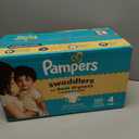Pampers Swaddlers Diapers, Size 4 (15-34 lbs), 120 Count, Absorbent, Keeps Baby Dry and Comfortable, Skin Safe Disposable Baby Diaper