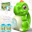 Automatic Bubble Machine Dinosaur Toys: TRex Bubbles for Kids & Toddlers Outdoor Party Play Bubble Toy Idea Gift for Easter, Birthday, Christmas