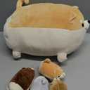 PixieCrush Stuffed Dog Toy - Cute Plushies Shiba Inu Mommy with 4 Puppies - Adorable Plush Pillow for Imaginative Play - Puppy Surprise Soft Animal Toy Set for Girls - Stuffed Animals for Ages 3-8