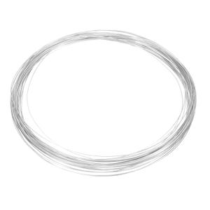MECCANIXITY 32 Gauge/0.2mm Copper Wires for Jewelry Making, 1 Roll 32.8ft/10m Craft Tarnish Resistant Beading Wires for Jewelry Making Supplies DIY (Bright Silver)