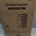 ZAFRO Oil Filled Radiator Heater, 1500W Energy Saving Space Heater with Curved Fin Design, Smart Touch Screen, ECO Mode & 24H On/Off Timer, Tip-Over & Overheat Protection for Bedroom Office Use, Black