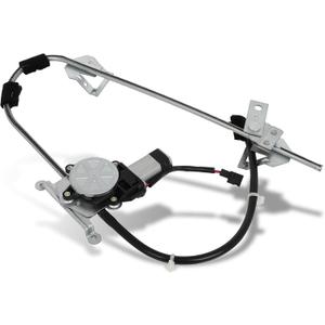 SCITOO Power Window Regulator and Motor Fit for 1987 1988 1989 1990 1991 1992 1993 1994 1995 1996 for Jeep Cherokee Front Left Side 741-538 | Fit 1987-1992 for Jeep Comanche, 1987-1990 for Jeep Wagoneer Front Driver Window Lift Regulator | 2 Pins| OE#741-538