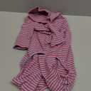 Dog Sweaters for Small Dogs Girls Boys, Striped Pet Sweaters for Fall Winter Dog Clothes, Turtleneck Pullover Knitwear for Small Medium Large Dogs (Pink)