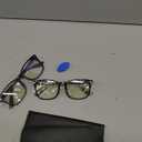 livho High Tech Blue Light Glasses - Advanced 99% Blue Light Blocking Computer Glasses - Anti Eyestrain & UV Glare Protection (*B2 Matte Black+leopard)