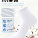 Irisbear Ankle Socks for Women, Cotton Gym Socks Thin Running Socks 5 Pairs