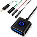 PC Power Button Switch External Desktop Computer Power Button, Power Supply Control Adapter Cable 2.5M, ATX Desktop Computer Motherboard Power SW Cables with Magnet