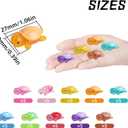 50PCS Luminous Turtle Figurines - Glow in The Dark Resin Animals with 10 Colors for Fairy Garden & Dollhouse Decor - Mini Craft Supplies Micro Landscape Ornaments