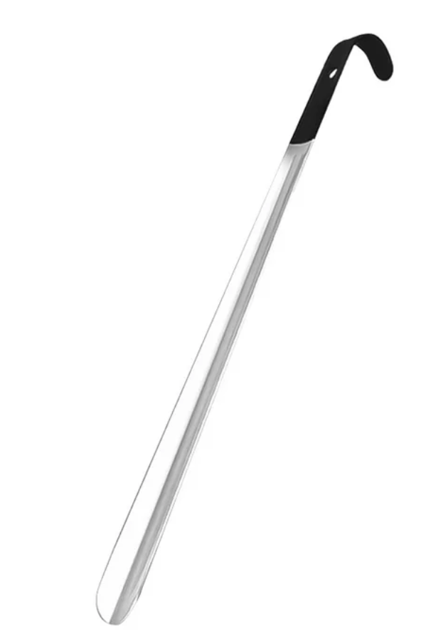 Shoe Horn Sturdy Stainless Steel Ergonomic Long Handled Shoe Helper, 32"