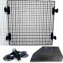 0.35-Inch Black Aquarium Divider Panel 11.8"x11.8",8pacs - Strong Suction Cups, Easy Cut Design to Separate Fish (10-55 Gallon Tanks)