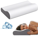 Neck Pillow Cervical Pillow for Pain Relief, Contour Memory Foam Pillows Ergonomic Pillow for Sleeping Bed Pillow Neck Support with Cooling Pillowcase Orthopedic Pillow for Side Back Stomach Sleepers