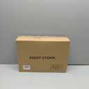 Foot Stool Ottoman Foot Rest Under Desk,Small Stool for Living Room, Bedroom and Kitchen (Black Legs - Black Stool Surface)