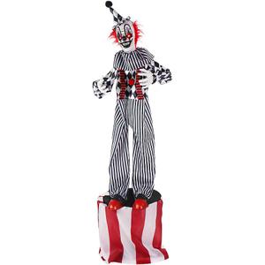 Haunted Hill Farm 6-ft Freestanding Motion Activated Talking Lighted Life-Size Clown Animatronic Haunted Hill Farm 6-ft Freestanding Motion Activated Talking Lighted Life-Size Clown Animatronic