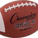 Champion Sports Rubber Football – Durable AllWeather Football with Enhanced Grip  Backyard Play & Training  Official Size