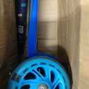 Self Balancing Kick Scooter with Light Up Wheels, Extra Wide Deck, 3 Wheel Platform, Foot Activated Brake, 75 lbs Limit, Kids & Toddlers Girls or Boys, for Ages 3 and Up