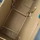 2 Tier Ceramic Fruit Bowl for Kitchen Counter, Tiered Fruit Basket for Countertop, Modern Multi Layer Fruit Display Stand for Party, Cute (Gold&White, Large)