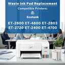Waste Ink Pad Replacement with Reset Software for Ecotank ET-2800 ET-4800 ET-2720 ET-2803 ET-2400 ET-4700 2800 4800 2720 2803 ET2800 ET4800 Printer, Maintenance Box with Reset Software (2 Packs)