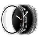 Misxi 2-Pack Hard PC Case with Tempered Glass Screen Protector for Samsung Galaxy Watch 8 40mm, Overall Protection Anti-Slip Scratch-Resistant Cover for Galaxy Watch8, Transparent