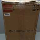 Kante 24 Inch Tall Round Concrete Planter, Large Indoor Outdoor Plant Pots with Drainage Hole and Rubber Plug, Modern Decorative Garden Pots for Home Patio Porch, White