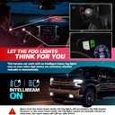 Auto Fog All Lights Mod Harness Compatible with 2022-2026 GMC Sierra Chevy Silverado 1500, 2024-2026 2500 3500 HD Fog Lights Always On When Intellibeam/High Beams/Auto Headlamps On PlugPlay Error Free