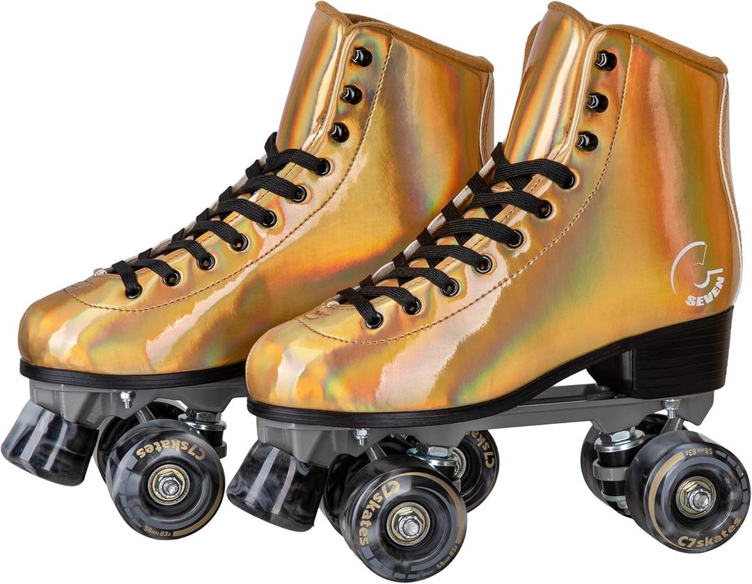 C SEVEN C7skates Cute Roller Skates for Girls and Adults (Women's 8 / Men's 7, Farrah)