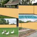 Winpull Privacy Fence Screen 6FT x 50FT, Heavy Duty 170GSM HDPE Fence Screen Privacy Mesh for Chain Link & Wood Fence, 95% Privacy Screen for Backyard Patio Balcony, Reinforced Edges & Grommets