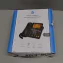 AT&T CD4930 Corded Phone with Digital Answering System and Caller ID, Extra-Large Tilt Display & Buttons, Black (1 Pack)