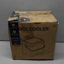 13.74 Qt Pool Cooler for Above Ground Pools, with 5 Ice Pack, Hard Cooler with Handle, Portable Above Ground Pool Accessories, Cans Keep Cold for 1-3 Days, Suitable for Poolside, Camping, Fishing, White