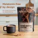 Slumbers Magnesium Cocoa, Melatonin-Free Evening Cocoa Drink Mix with L-Theanine, Reishi & Ashwagandha, Passionflower & Apigenin, 30 Servings (EXP 07/01/27)