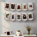 KatchOn, Floral Wedding Picture Banner - 9 Inch, 10 Feet, No DIY | Floral Engagement Party Decorations | Bridal Shower Banner for Bachelorette Party Decorations | Bridal Shower Decorations