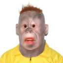 Funny Gorilla Mask Realistic Monkey Masks Adult Chimpanzee Horror Moive Prop Latex Full Animal Head Chimp Mask for Halloween Costume Party