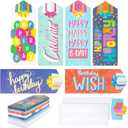36 Pack Happy Birthday Cash Envelopes 4x7 inch, Cute Money Holder for Cash, Coins, Trinkets, Small Items, Gift Cards, Decorative Money Gift Holders for Birthdays