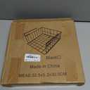 Under Shelf Basket Storage 2Pack - 11.8in Metal Under Cabinet Shelf, Hanging Wire Basket Shelves, Undershelf Storage Basket for Kitchen Pantry Bookshelf