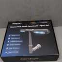 Pool Fountain with 8-Color 4-Mode LED Lights, Above/Inground Pool Fountain Lights with Remote, 360°Adjustable Pool Sprinkler for Relaxation & Cooling 10-20°F