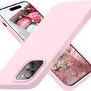 Cordking Designed for iPhone 15 Plus Case, Silicone Ultra Slim Shockproof Protective Phone Case with [Soft Anti-Scratch Microfiber Lining], 6.7 inch, Chalk Pink