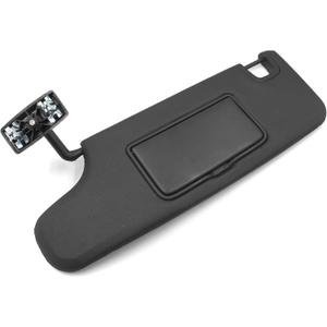 Left Driver Side Sun Visor Black Compatible with Jeep Wrangler JK 2007-2018 Replace 6CJ07DX9AA