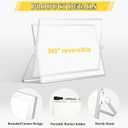 Dry Erase Magnetic White Board, 16" x 12" Double-Sided Desktop Whiteboard with Stand, Portable Small Whiteboard Set for Drawing, Office, Home