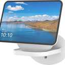 PlusAcc Wall Mount for Show 8 (2025 Release) & Show 11 & Nest WiFi - Space Saving Wall Holder Shelf Hanger for Speakers Less Than 15 lbs, Built-in Cable Management (White)