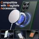 Oterkin Magnetic Samsung Galaxy S26 Ultra Case, Dark Green | Matte, Compatible with MagSafe, Frosted Translucent, Shockproof Anti-Scratch Slim Fit, Military Grade Protection