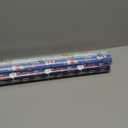 Hallmark Reversible Christmas Wrapping Paper for Kids (3 Rolls: 120 Sq. Ft. Total) Snowmen, Stripes, Trees, Skiing Santa, Zebras, Hedgehogs, Penguins