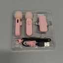 Tearstone Wireless Lavailer Microphone for iPhone, Android, Camera, Professional Wireless Mini Microphone, 4 in 1 Condenser Lapel Mic for Interview Video Podcast Vlog YouTube ASMR TikTok (2 Pcs) (Pink)